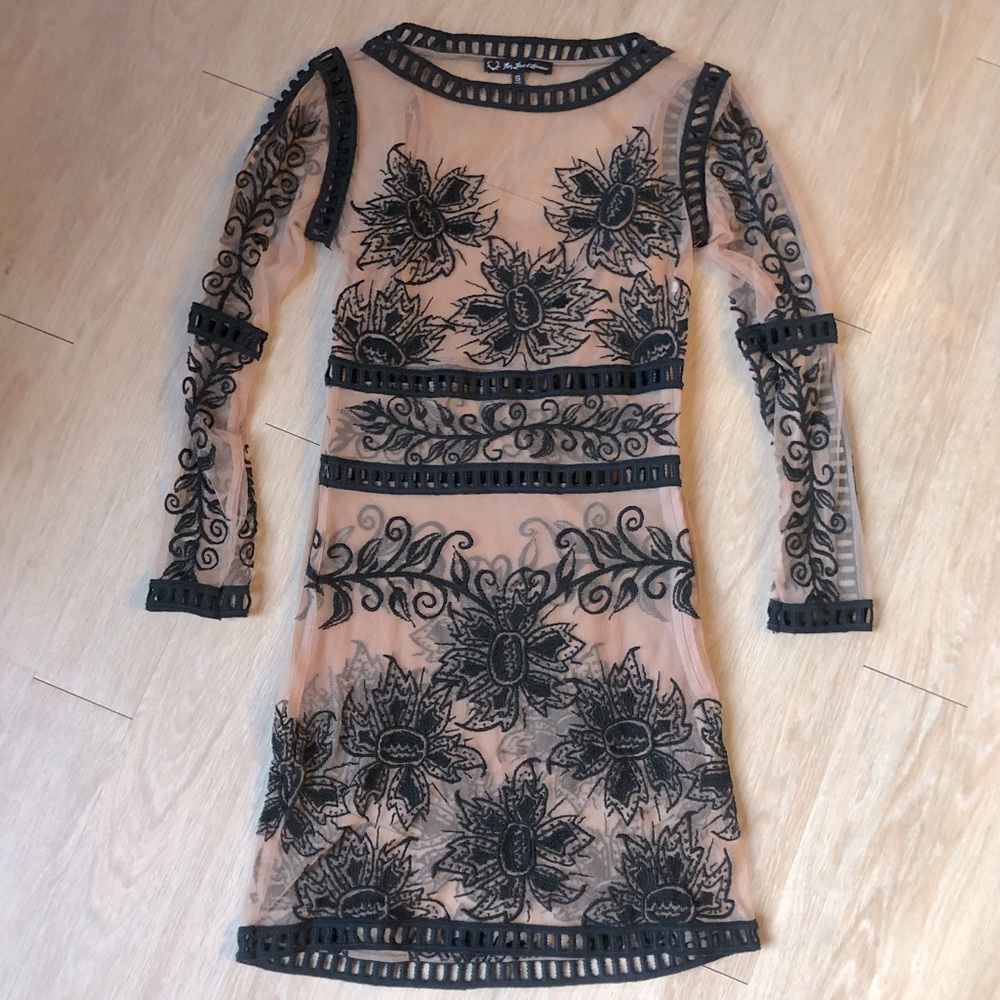 For Love and Lemons Black Lace Dress